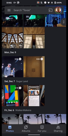 Google Photos Testing Pinch-to-Zoom in Videos 