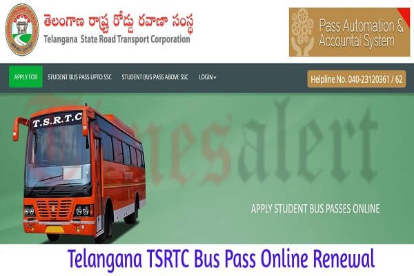 TSRTC Bus Pass Renewal Online