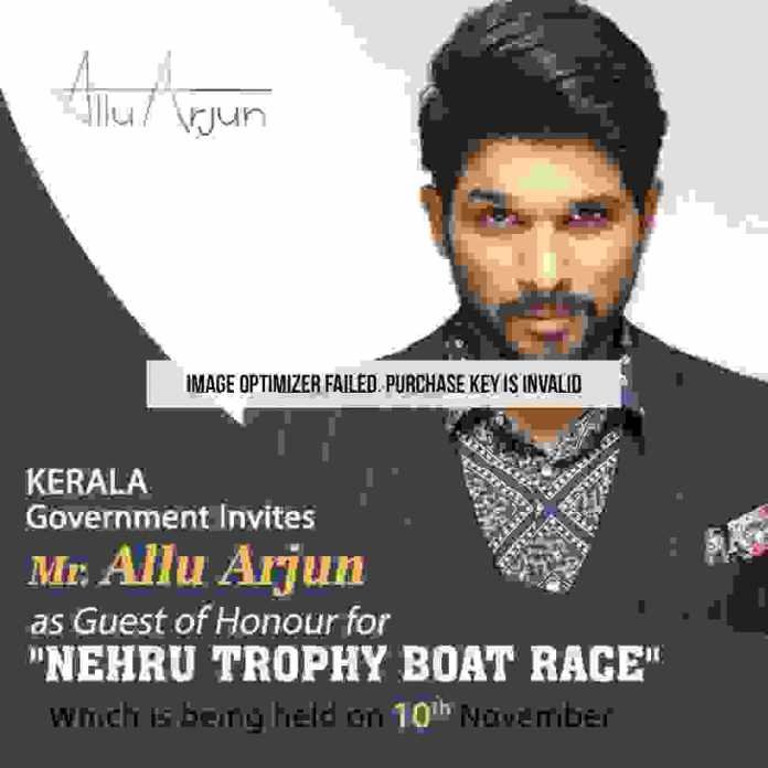 Kerala Government Invites Allu Arjun as Guest of Honour for Nehru Trophy Boat Race