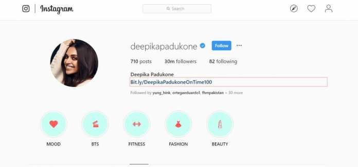 Deepika Padukone Instagram Followers Reached 30 Million