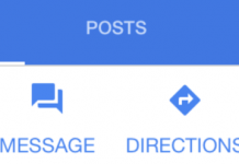 Google My Business Updates Message This Business Button