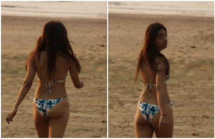 Radhika Apte Flaunting her Butt in Swimwear for The Wedding Guest