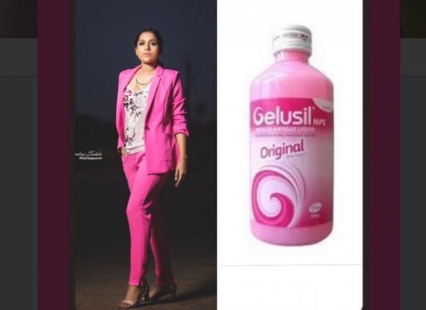 Rashmi Gautam Trolling Herself by Comparing Outfit with GELUSIL ANTACID