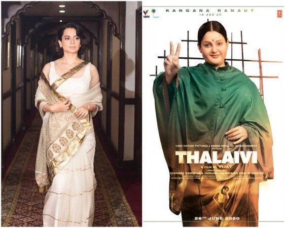 First Look Of Kangana Ranaut As Jayalalitha In The Biopic Titled Thalaivi