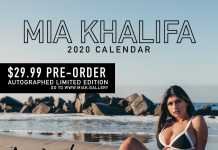 Mia Khalifa 2020 Calendar Pre Order Now Miak Gallery