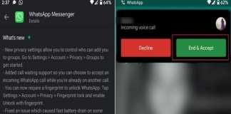 WhatsApp Call Waiting Feature On Android