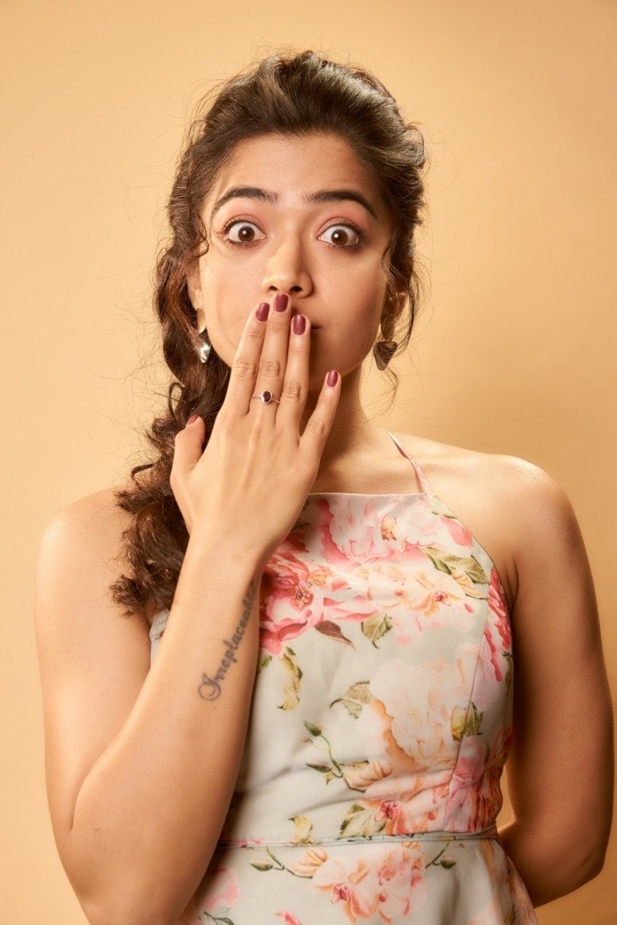 Rashmika Mandanna Cute Expressions Photoshoot Stills