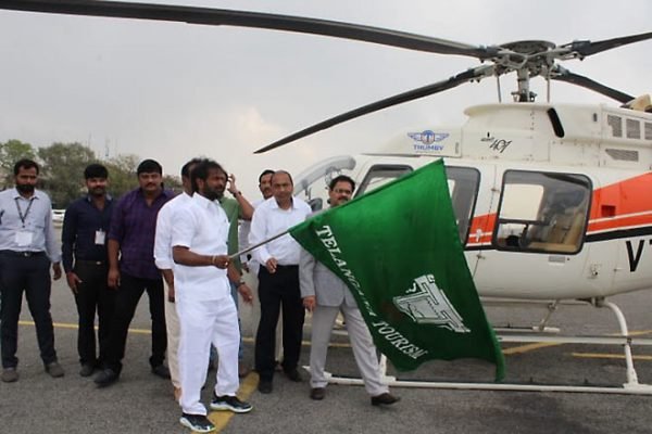 Telangana Tourism Launched Chopper Services For Medaram Jatara