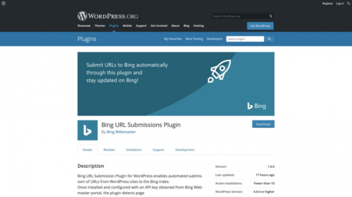 Bing URL Submissions Plugin For WordPress Content Instant Indexing For Bing Search