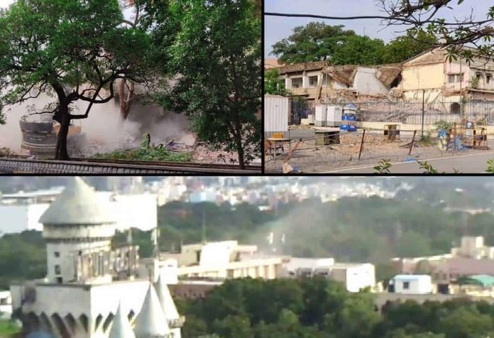 Telangana Old Secretariat Complex Demolition Begins