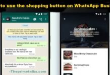 How to use the shopping button on whatsapp business