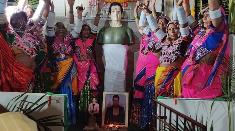 Temple built for sonu sood in telangana