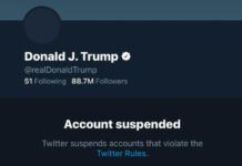 Donald trump twitter account suspended permanently