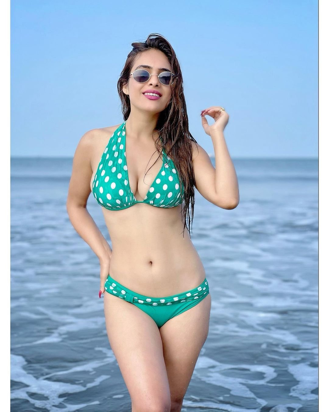 Neha malik hot bikini photos at miramar beach