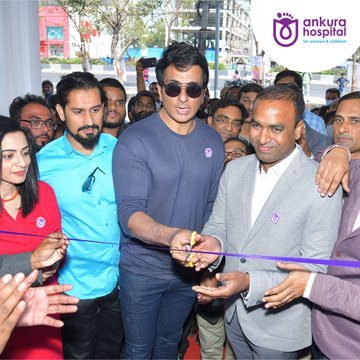 Sonu sood inaugurated ankura hospital at lb nagar Sonu sood inaugurated ankura hospital at lb nagar