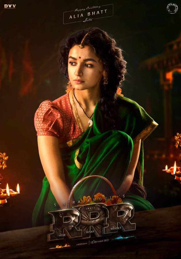 Alia bhatt as sita first look poster from rrr movie