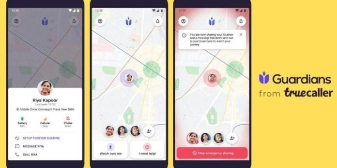 Truecaller launched guardians personal safety app that allows location sharing with specific contacts (2)