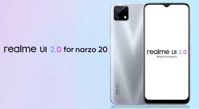 Realme narzo 20 realme ui 2.0 android 11 stable update