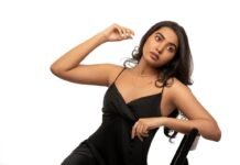Shivathmika looks sizzling hot in black outfit