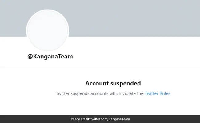 Kangana ranaut twitter account suspended for violating rules