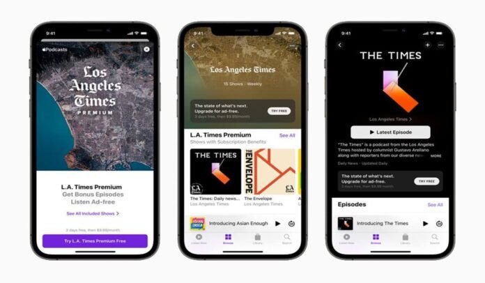 Apple podcasts subscriptions and channels