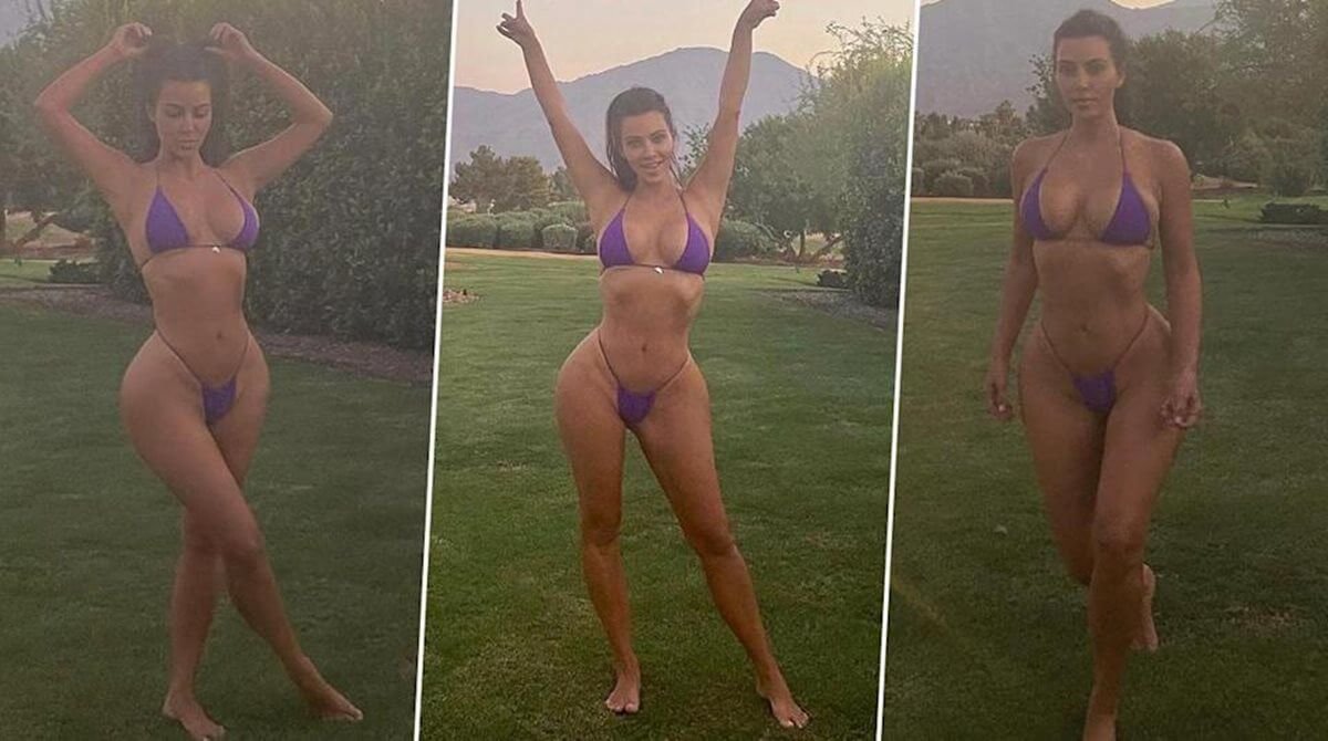 Kim kardashian purple bikini pictures