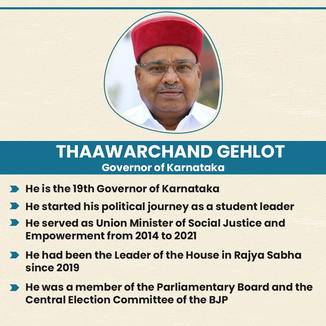 Thaawarchand gehlot appointed as governor of karnataka (1)