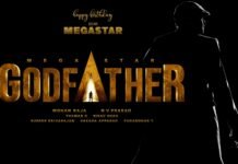 Megastar chiranjeevi's godfather title poster theprimetalks