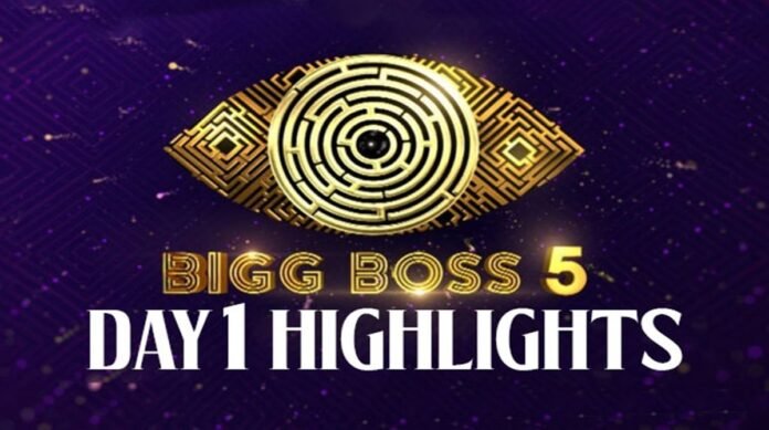 Bigg boss telugu 5 day 1 in house highlights