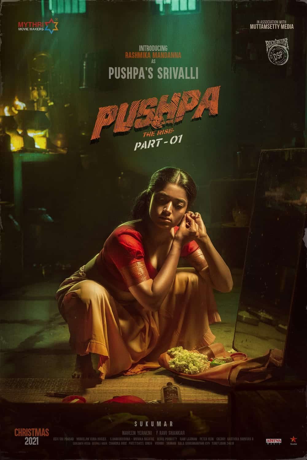 Rashmika mandanna as srivalli from pushpa movie